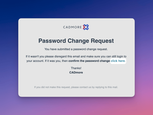 Change Password Email