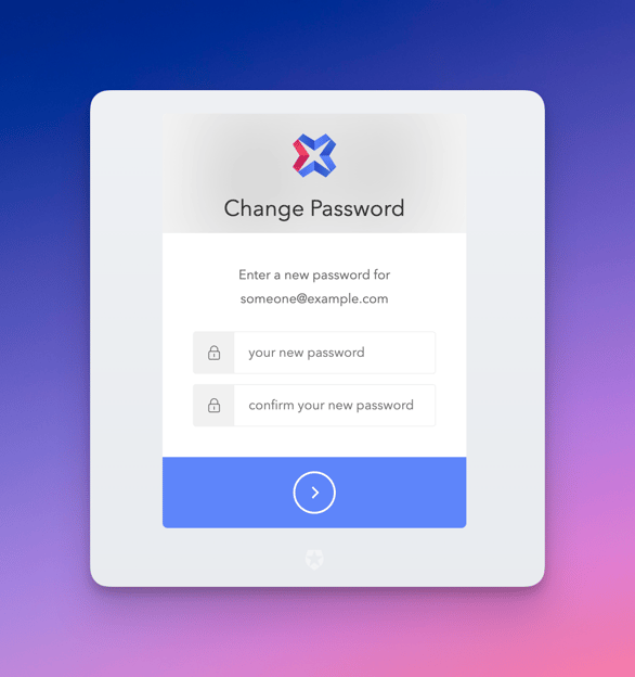 Change Password Interface